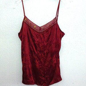 Ruby Red Camisole, with sequin and beads details